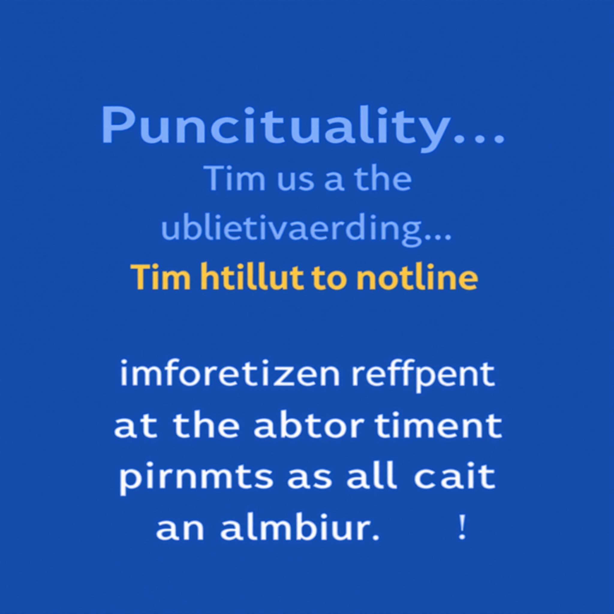 Obbligo puntualità